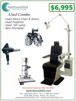 used ophthalmic combo chair and stand
