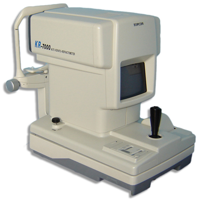 used autorefractor topcon kr 7000
